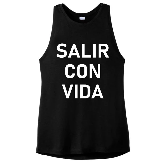 Salir Con Vida Ladies Tri-Blend Wicking Tank