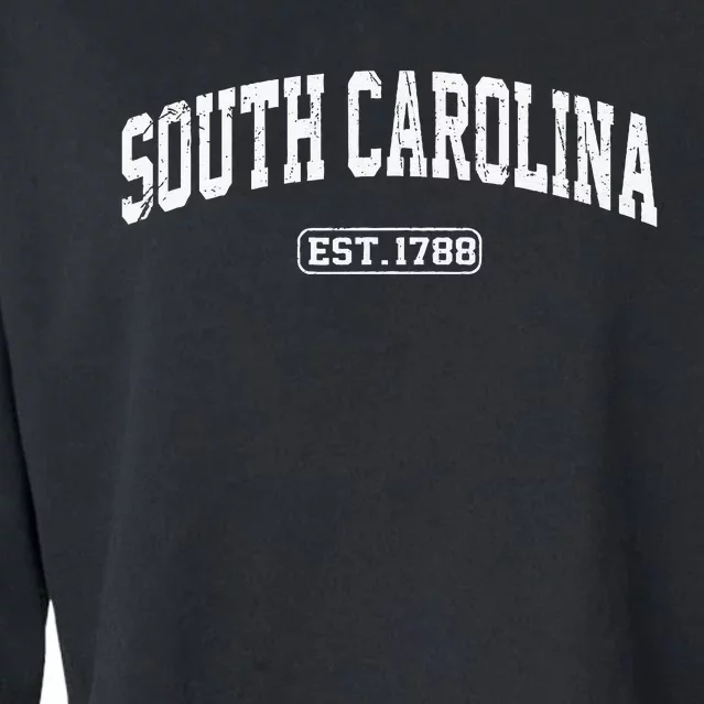 South Carolina Vintage State Athletic Style Cropped Pullover Crew