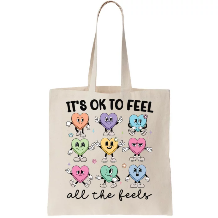 School Counselor Valentine Feel All The Feels Tote Bag