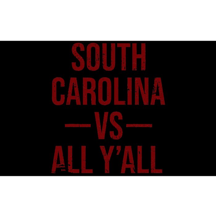 South Carolina Vs All Y'All Vintage Weathered Southerner Bumper Sticker