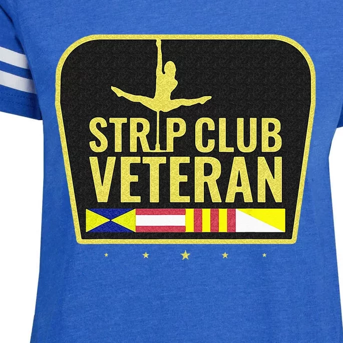 Strip Club Veteran Enza Ladies Jersey Football T-Shirt