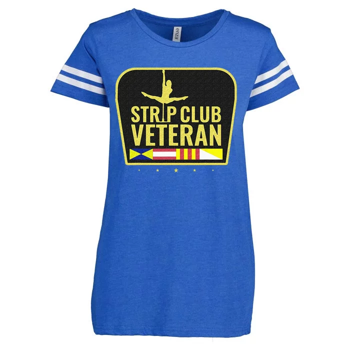 Strip Club Veteran Enza Ladies Jersey Football T-Shirt