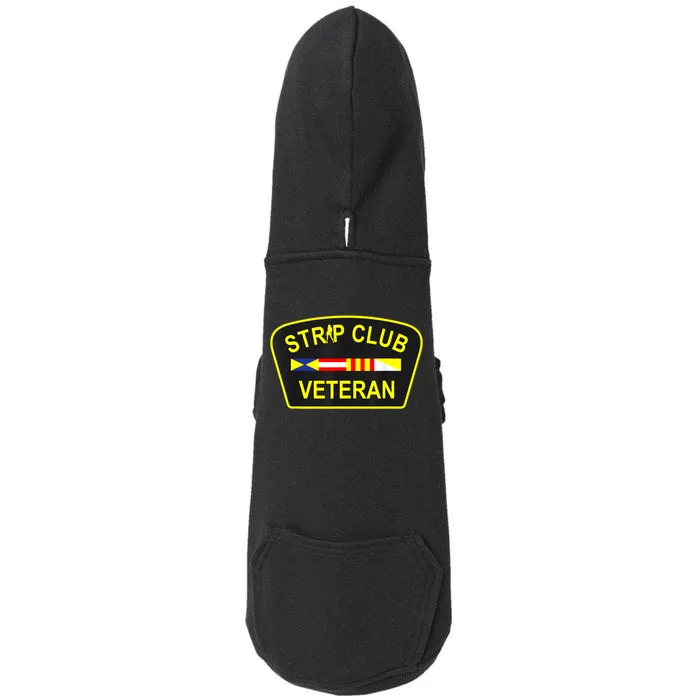 Strip Club Veteran Funny Veteran Doggie 3-End Fleece Hoodie