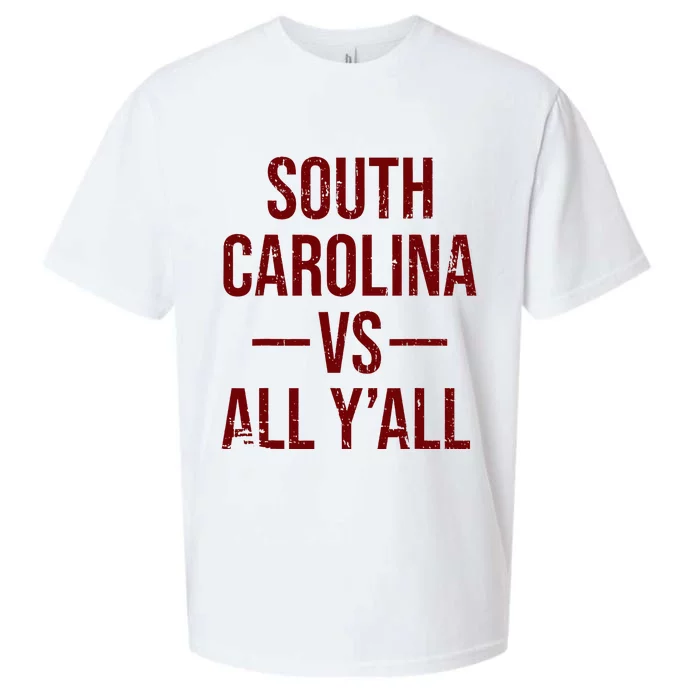 South Carolina Vs All YAll Vintage Weathered Southerner Sueded Cloud Jersey T-Shirt