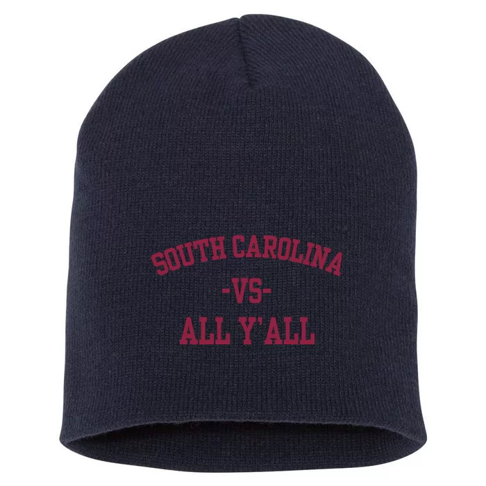 South Carolina Vs All Y'All Short Acrylic Beanie