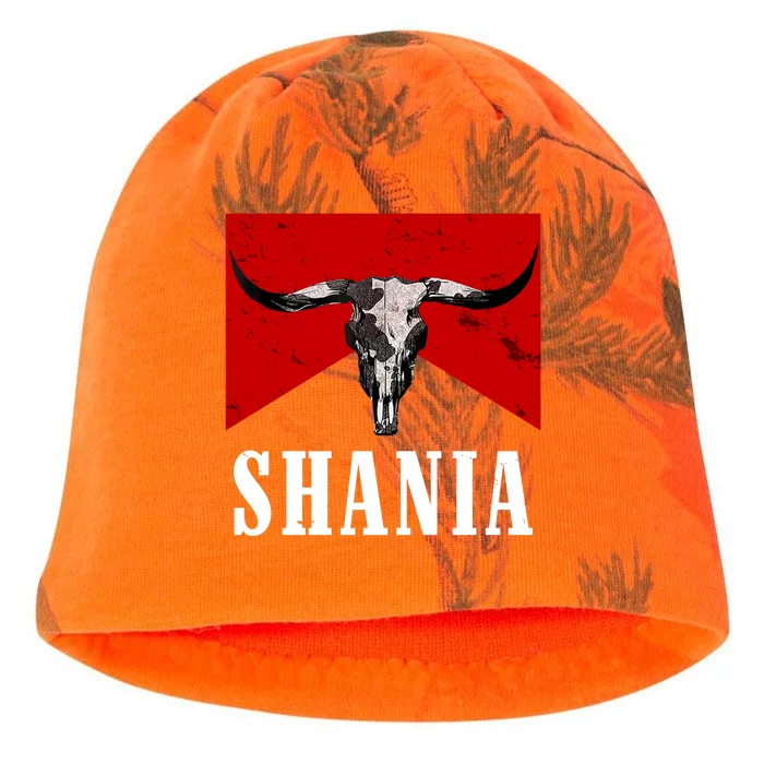 Shania Country Western Bull Kati - Camo Knit Beanie