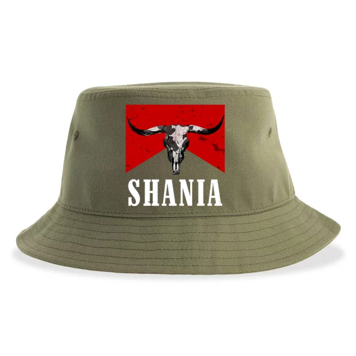 Shania Country Western Bull Sustainable Bucket Hat