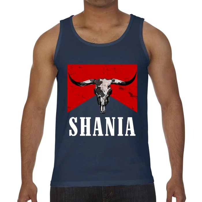 Shania Country Western Bull Comfort Colors® Tank Top