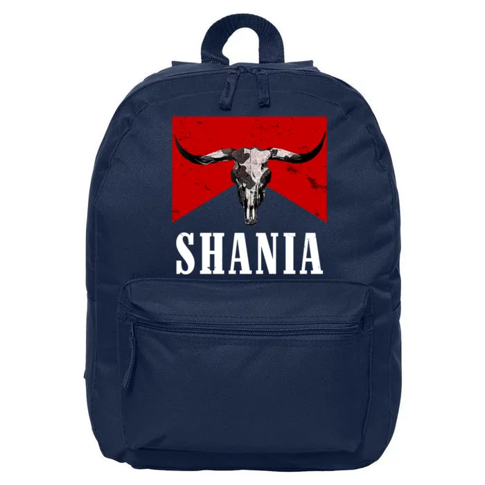 Shania Country Western Bull 16 in Basic Backpack