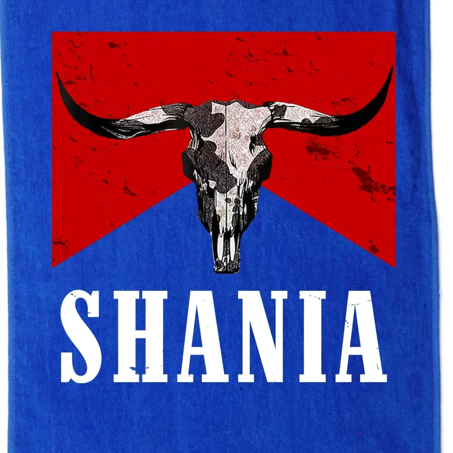 Shania Country Western Bull Platinum Collection Golf Towel