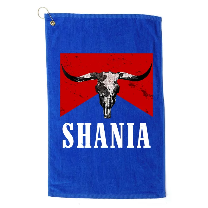 Shania Country Western Bull Platinum Collection Golf Towel