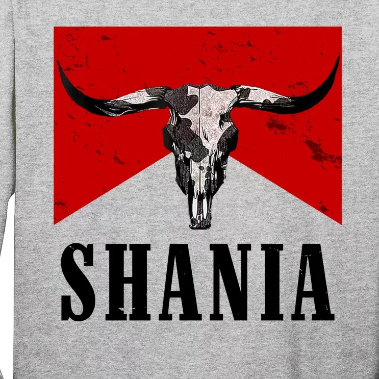 Shania Country Western Bull Long Sleeve Shirt