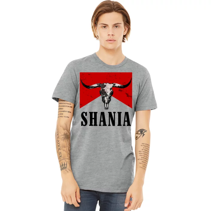 Shania Country Western Bull Premium T-Shirt