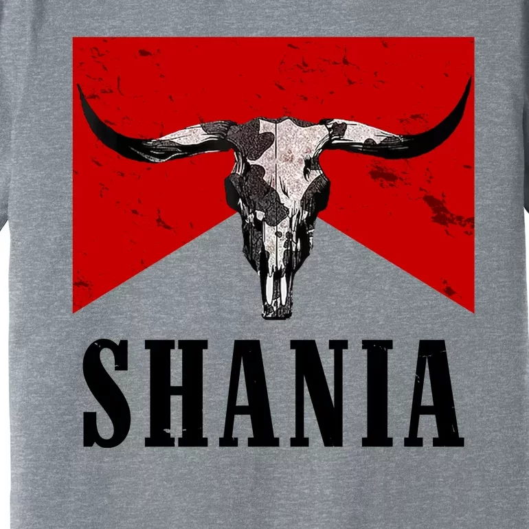 Shania Country Western Bull Premium T-Shirt