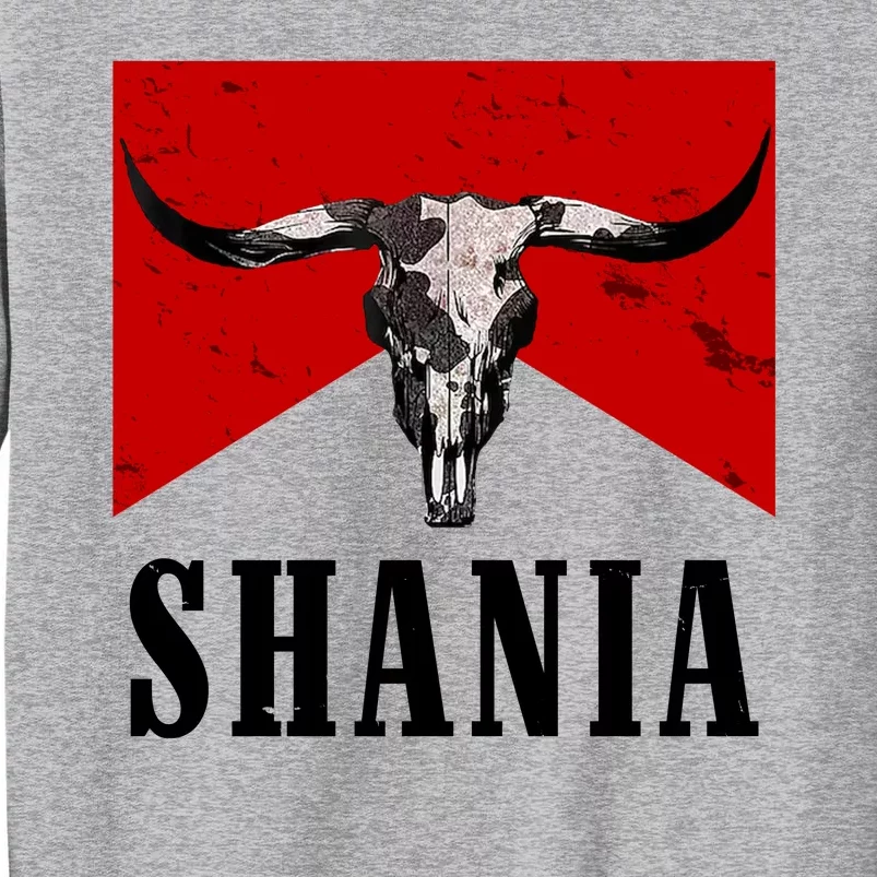 Shania Country Western Bull Tall Sweatshirt