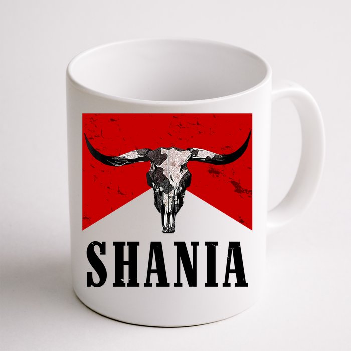 Shania Country Western Bull Front & Back Coffee Mug