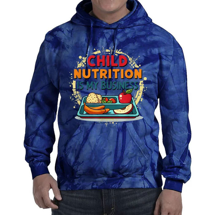 School Cafeteria Worker Lunch Lady Food Tray Child Nutrition Tie Dye Hoodie