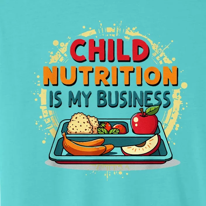 School Cafeteria Worker Lunch Lady Food Tray Child Nutrition ChromaSoft Performance T-Shirt