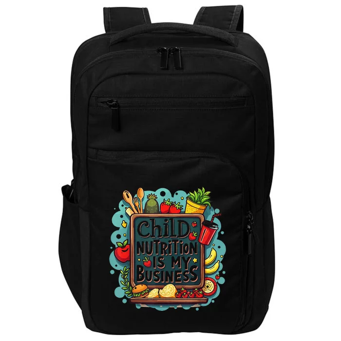 School Cafeteria Worker Lunch Lady Food Tray Child Nutrition Impact Tech Backpack