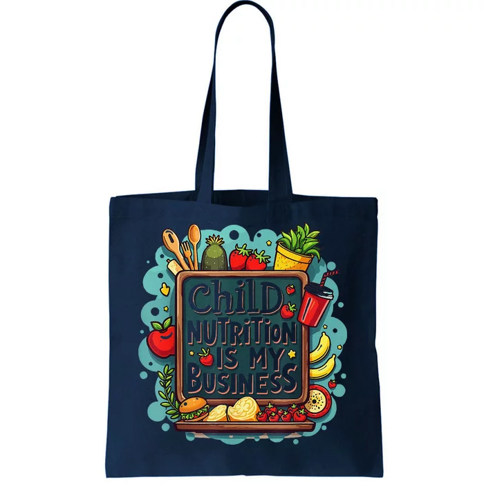 School Cafeteria Worker Lunch Lady Food Tray Child Nutrition Tote Bag