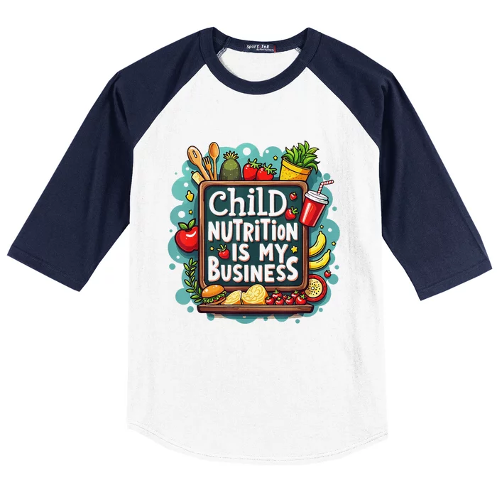 School Cafeteria Worker Lunch Lady Food Tray Child Nutrition Baseball Sleeve Shirt