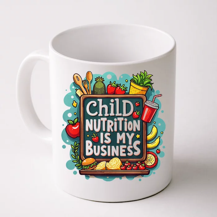 School Cafeteria Worker Lunch Lady Food Tray Child Nutrition Front & Back Coffee Mug