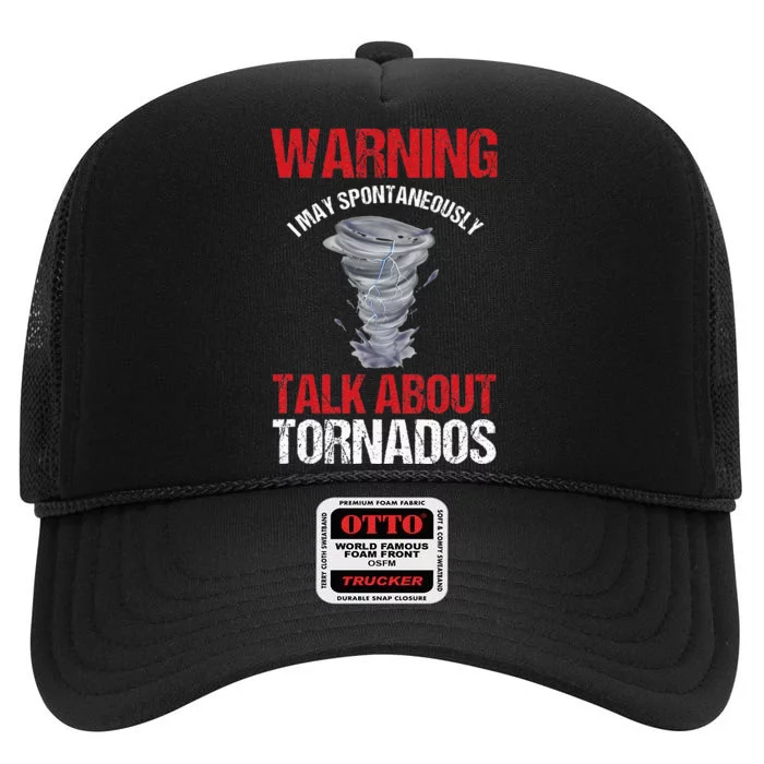 Storm Chaser Weather Forecaster Meteorologist Tornados High Crown Mesh Trucker Hat