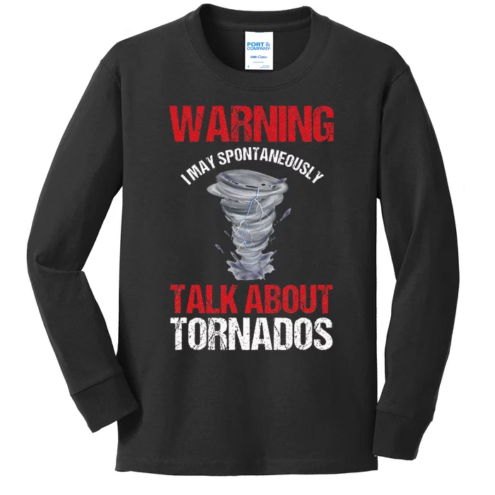 Storm Chaser Weather Forecaster Meteorologist Tornados Kids Long Sleeve Shirt