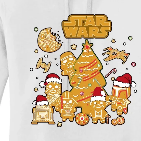 Star Christmas Wars Gingerbread Cookie Women's Pullover Hoodie