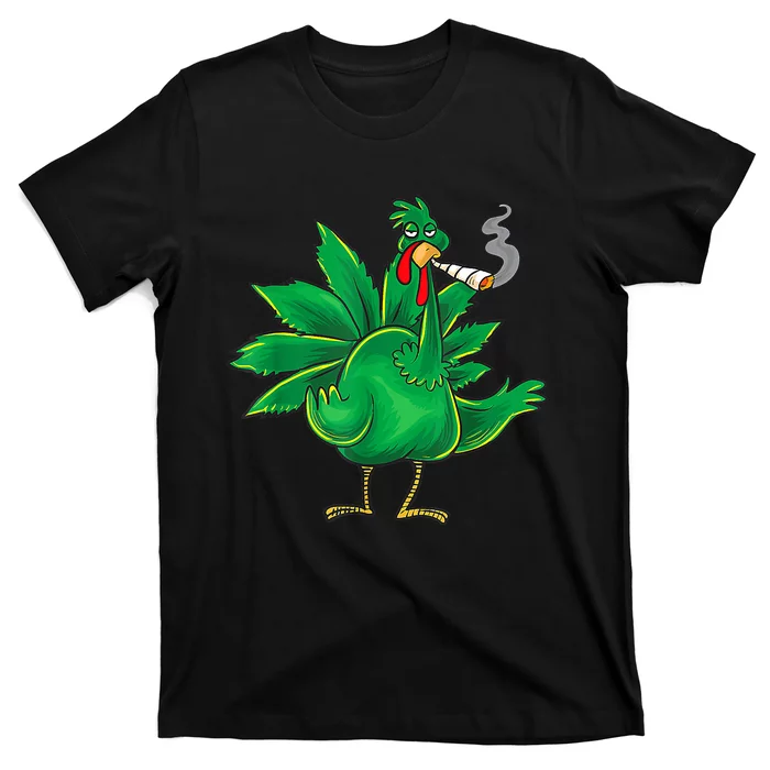 Smoking Cannabis Weed Turkey Funny Cannabis Hot Trending T-Shirt