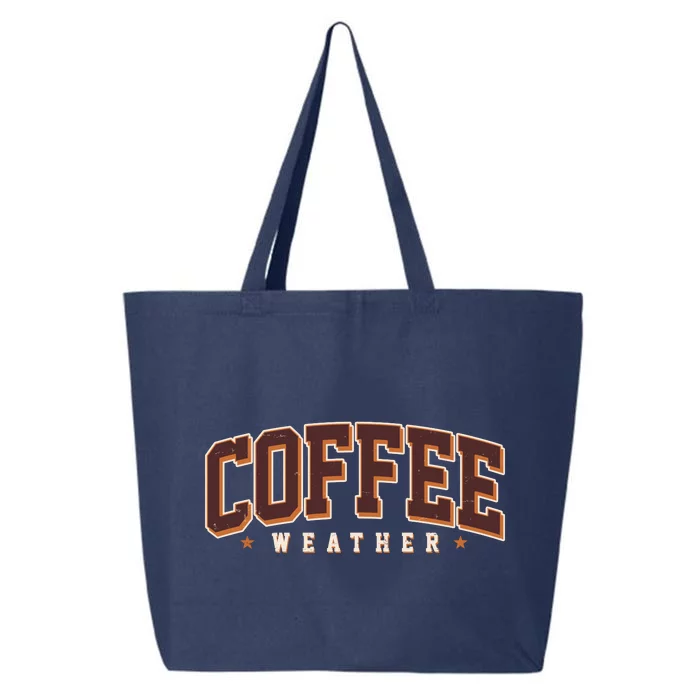 Sporty Coffee Weather Coffee Lover Fall Autumn Fan 25L Jumbo Tote