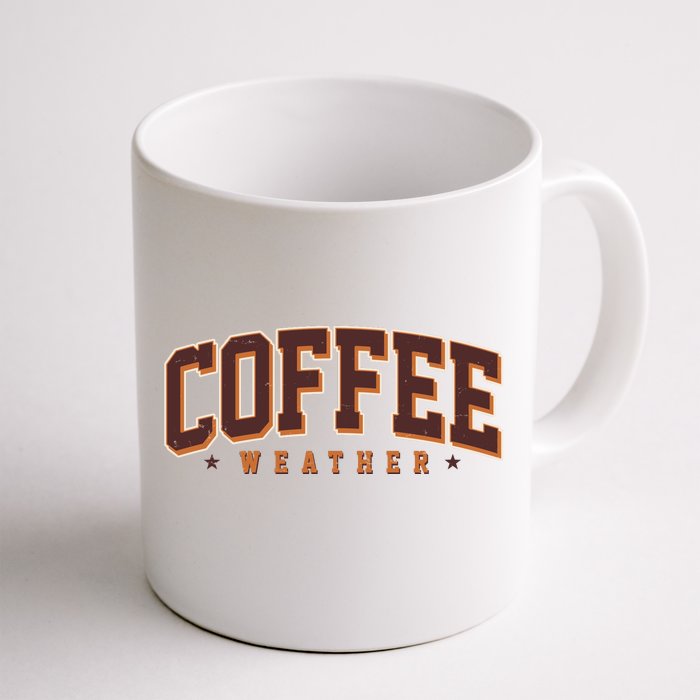 Sporty Coffee Weather Coffee Lover Fall Autumn Fan Front & Back Coffee Mug