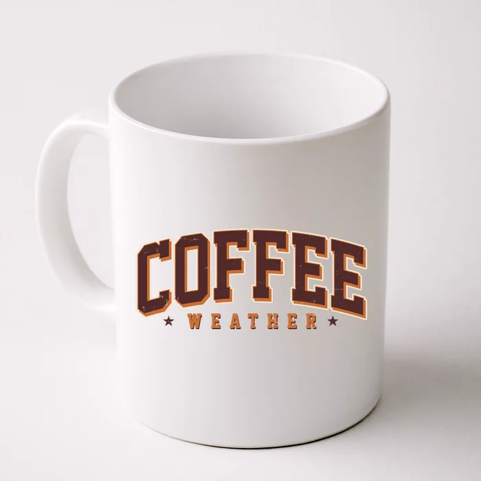 Sporty Coffee Weather Coffee Lover Fall Autumn Fan Front & Back Coffee Mug