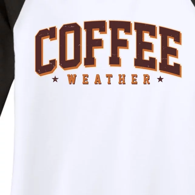 Sporty Coffee Weather Coffee Lover Fall Autumn Fan Women's Tri-Blend 3/4-Sleeve Raglan Shirt