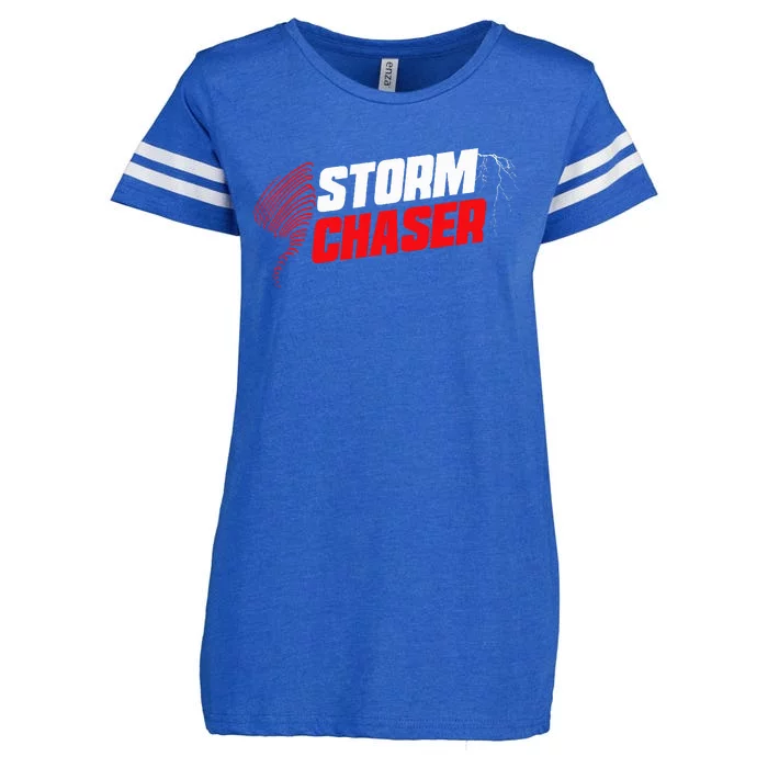 Storm Chaser Weather Tornado Enza Ladies Jersey Football T-Shirt