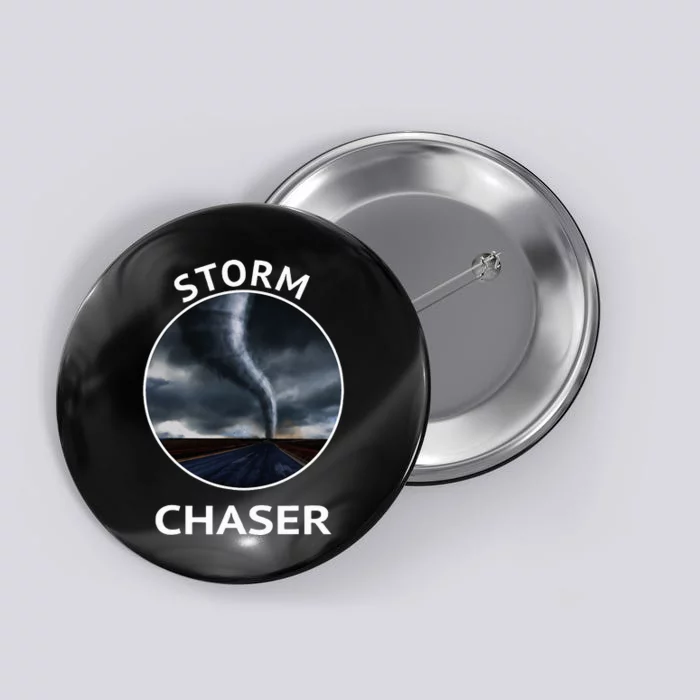 Storm Chaser Weather Tornado Hurricane Apparel Button