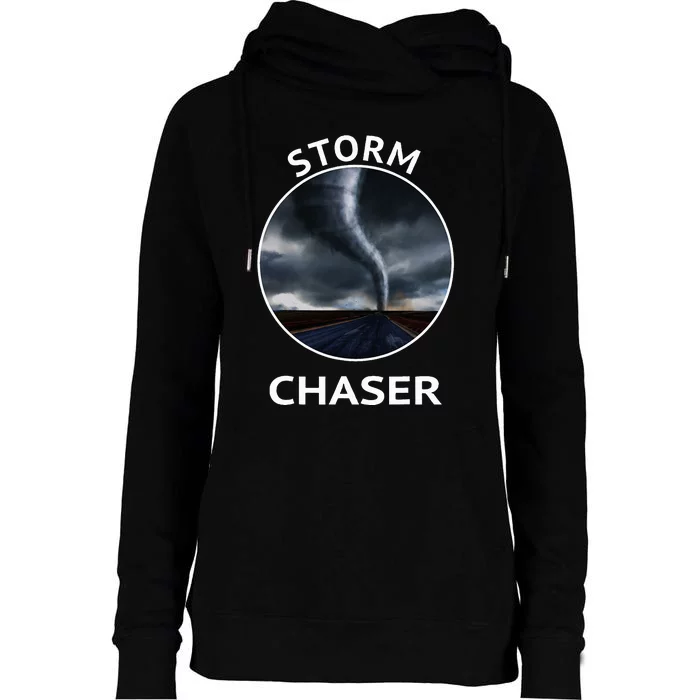 Storm Chaser Weather Tornado Hurricane Apparel Womens Funnel Neck Pullover Hood