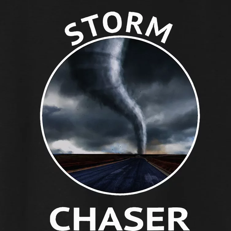 Storm Chaser Weather Tornado Hurricane Apparel Women's Crop Top Tee