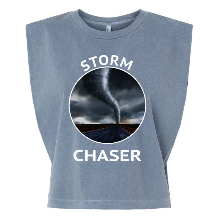 Storm Chaser Weather Tornado Hurricane Apparel Garment-Dyed Women's Muscle Tee