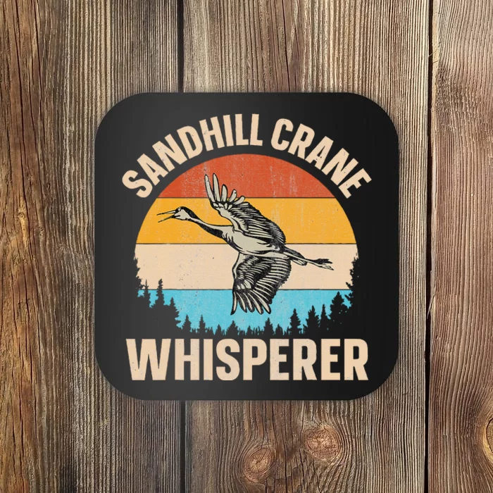 Sandhill Crane Whisperer Design For A Sandhill Crane Lover Coaster