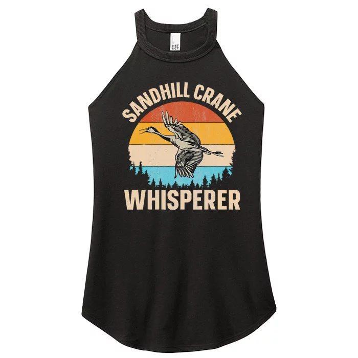 Sandhill Crane Whisperer Design For A Sandhill Crane Lover Women’s Perfect Tri Rocker Tank