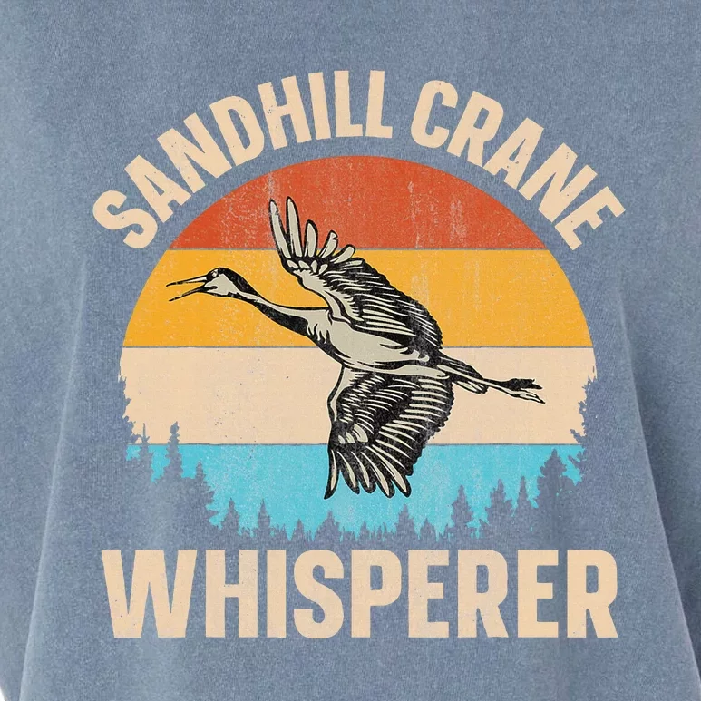 Sandhill Crane Whisperer Design For A Sandhill Crane Lover Garment-Dyed Women's Muscle Tee