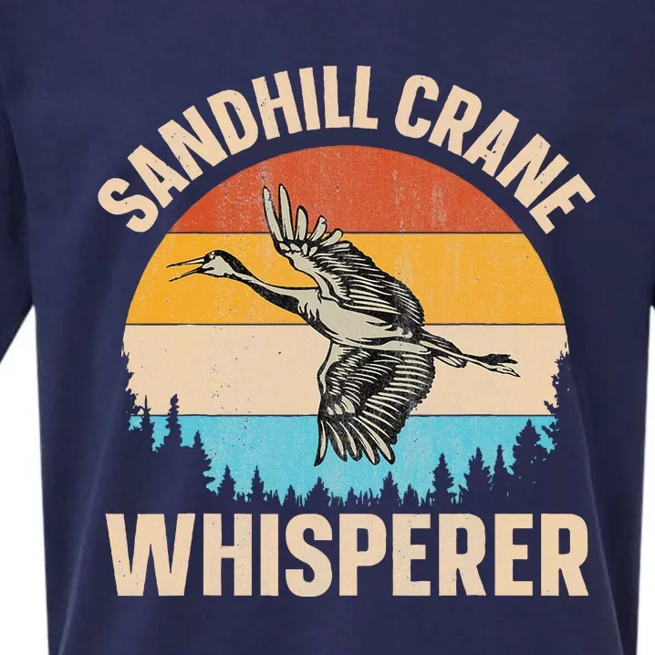 Sandhill Crane Whisperer Design For A Sandhill Crane Lover Sueded Cloud Jersey T-Shirt