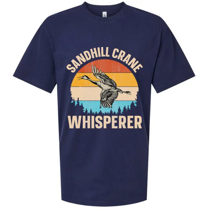 Sandhill Crane Whisperer Design For A Sandhill Crane Lover Sueded Cloud Jersey T-Shirt