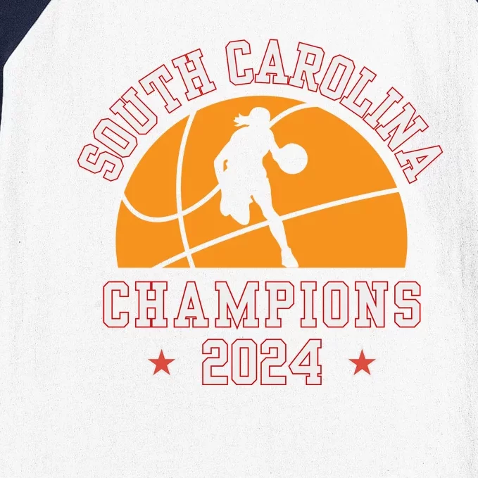 South Carolina Women Basketball Champion 2024 Baseball Sleeve Shirt