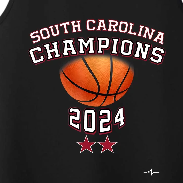 South Carolina Women Basketball Champion 2024 Performance Tank