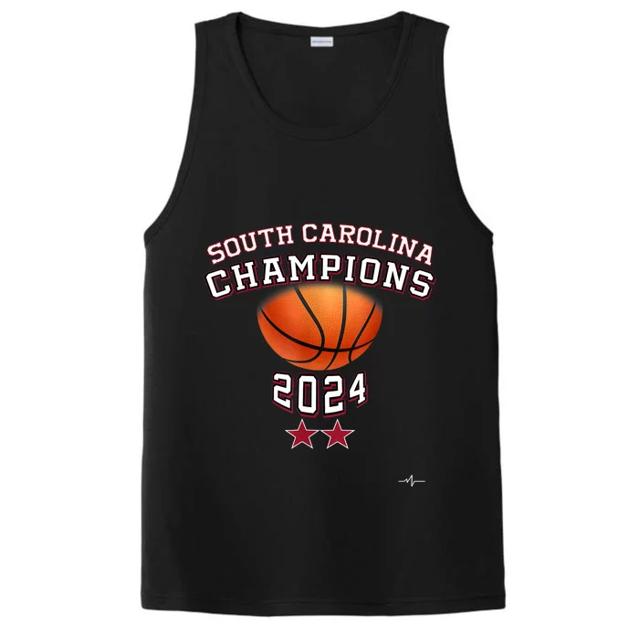 South Carolina Women Basketball Champion 2024 Performance Tank