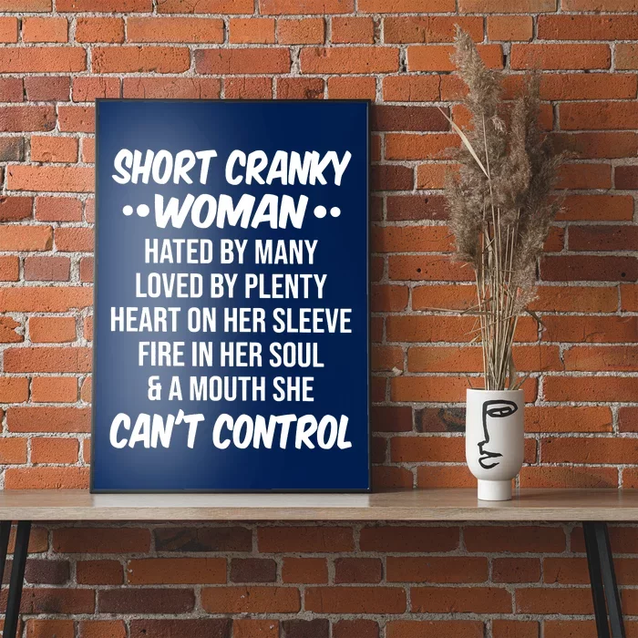  Short Cranky Woman Hated By Many Loved By Plenty Mothers Day  T-Shirt : Clothing, Shoes & Jewelry