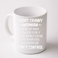  Short Cranky Woman Hated By Many Loved By Plenty Mothers Day  T-Shirt : Clothing, Shoes & Jewelry