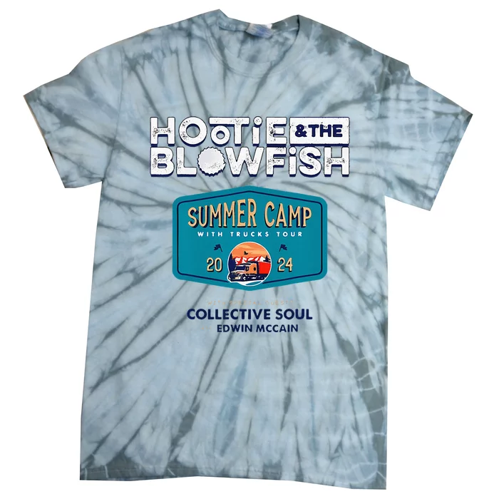 Summer Camp With Trucks Tie-Dye T-Shirt